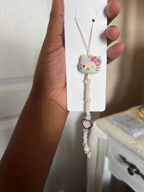 Hello Kitty Phone Charm Lanyard - cell phone wristlet bracelet strap